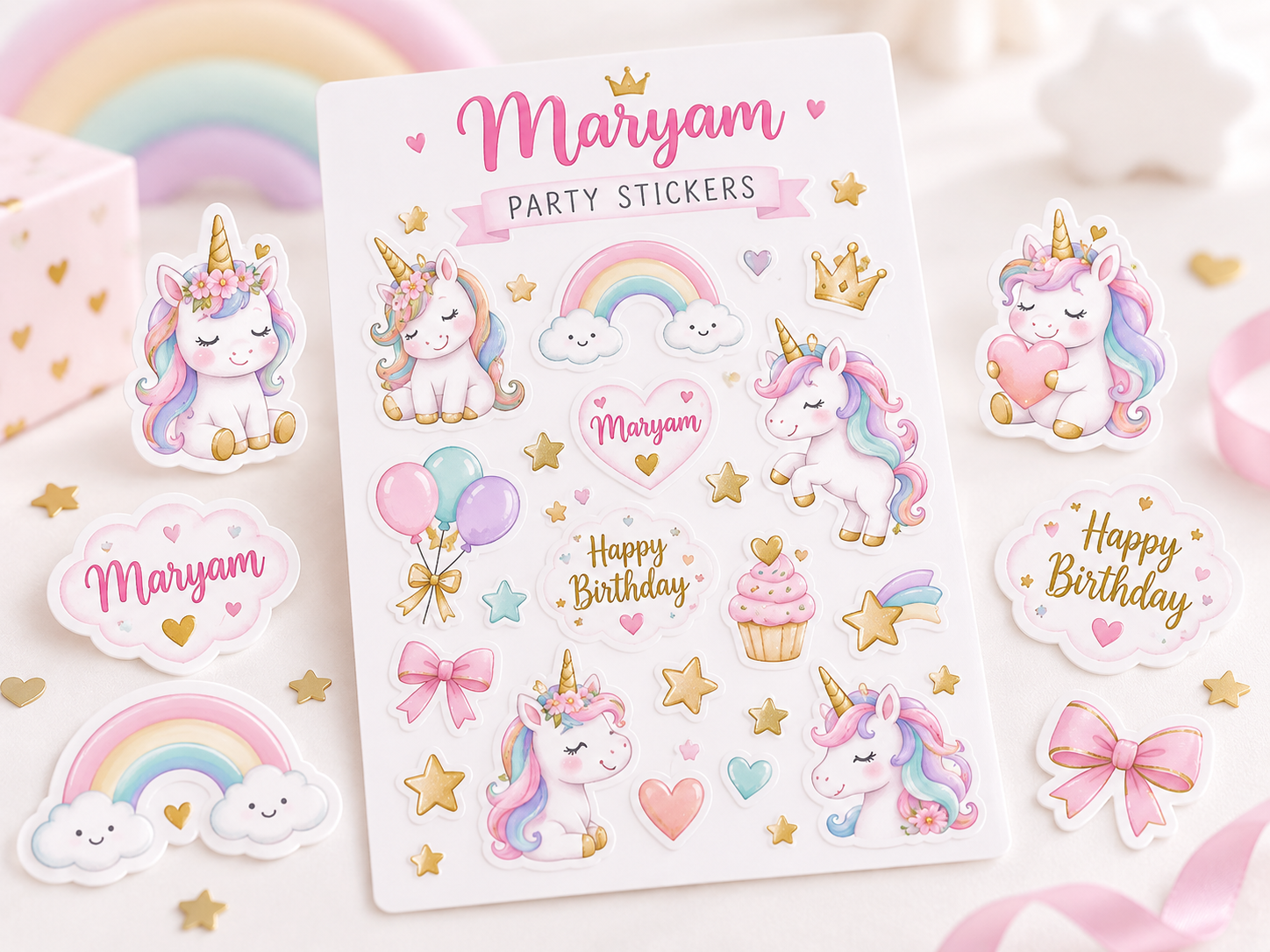 Party Stickers design example
