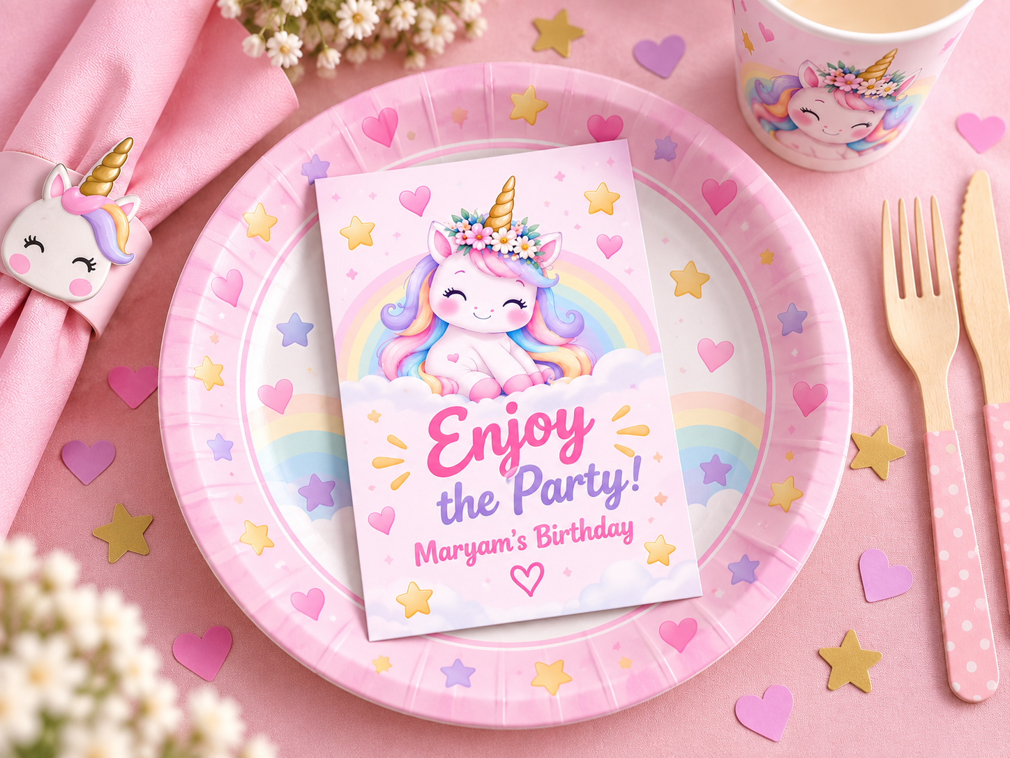 Plate Cards design example