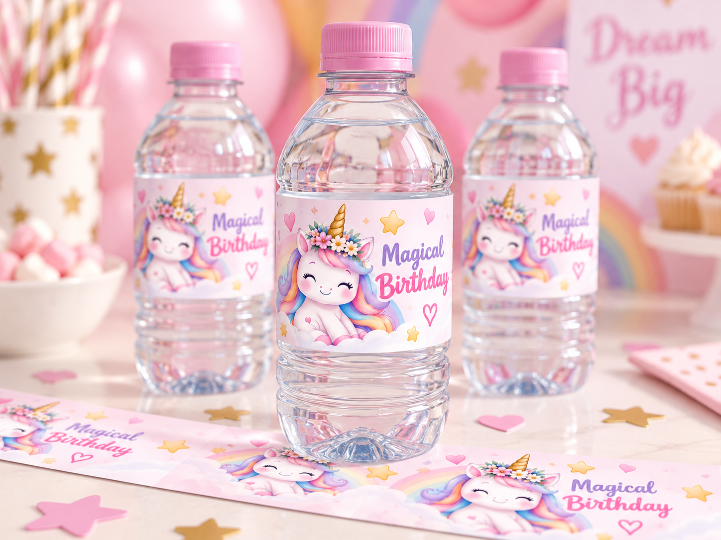 Water Bottle Labels design example