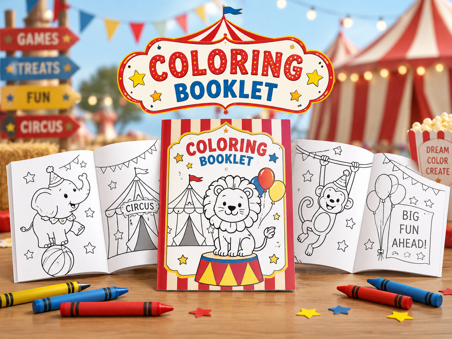 Example Coloring Booklet design