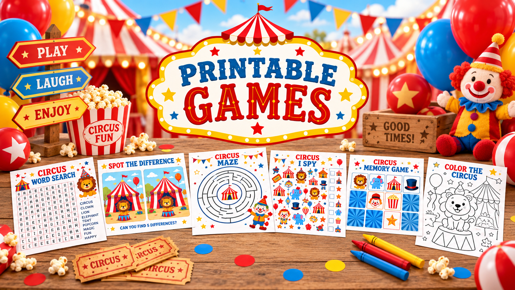 Example Printable Games design